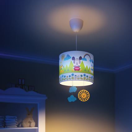 Philips 71753/30/16 - Kinderhanglamp DISNEY MICKEY MOUSE 1xE27/23W/230V