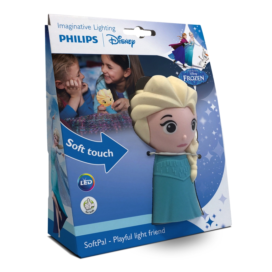 Philips 71768/03/16 - Kinder LED Lamp DISNEY ELSA 1xLED/0,3W/3V