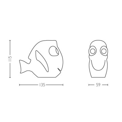 Philips - LED kinderlamp 1xLED/0,3W/3V