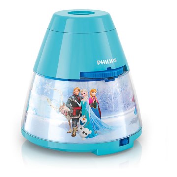 Philips 71769/08/16 - LED Nachtlamp en projector DISNEY FROZEN LED/0,1W/3xAA