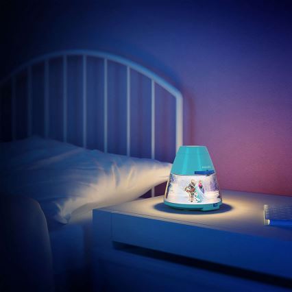 Philips 71769/08/16 - LED Nachtlamp en projector DISNEY FROZEN LED/0,1W/3xAA
