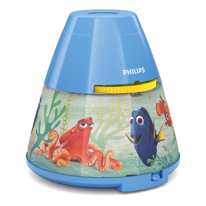 Philips 71769/90/16 - LED Nachtlamp en projector DISNEY DORY LED/0,1W/3xAAA