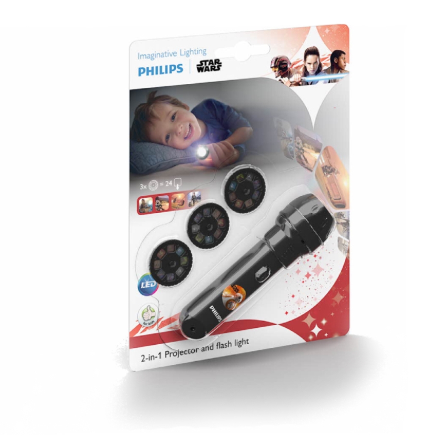Philips 71788/30/P0 - LED Kinder zaklamp projector DISNEY STAR WARS LED/3xLR44