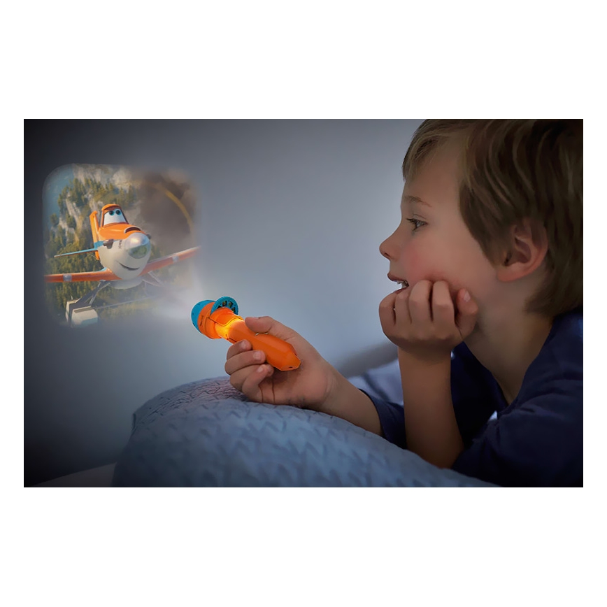 Philips 71788/53/16 - LED Kinder zaklamp projector DISNEY PLANES LED/3xLR44