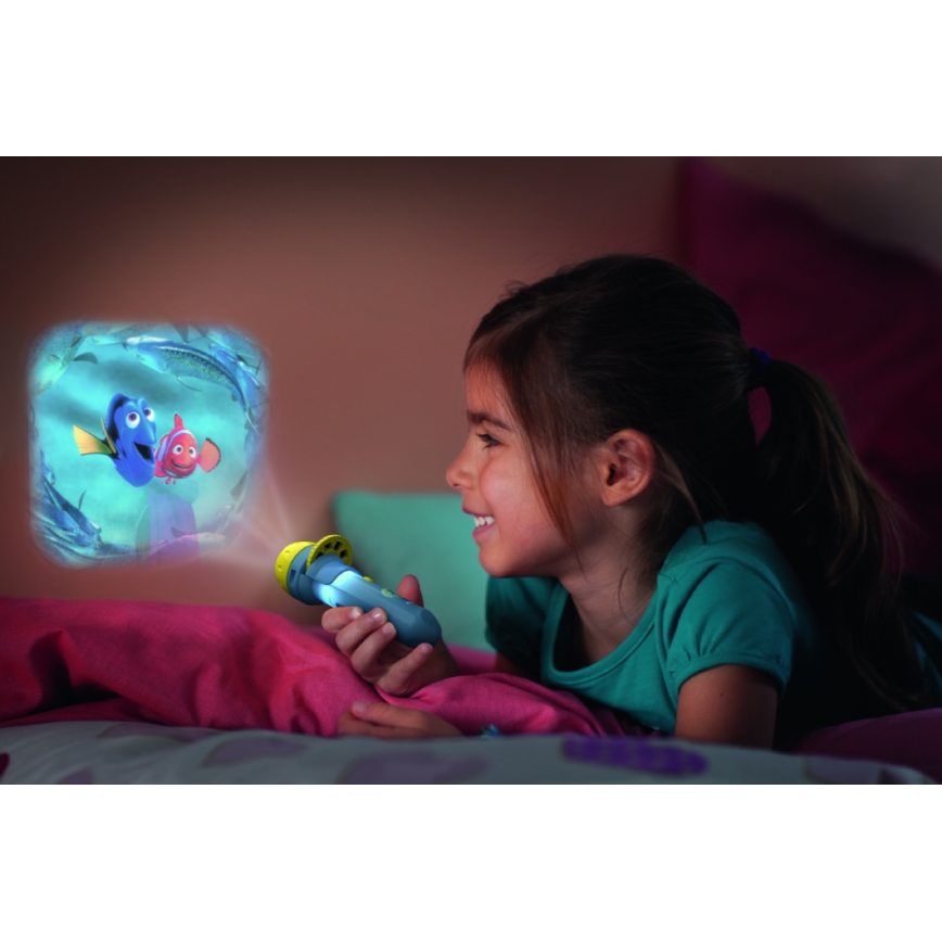 Philips 71788/90/16 - LED Kinder zaklamp projector DISNEY DORY LED/3xLR44