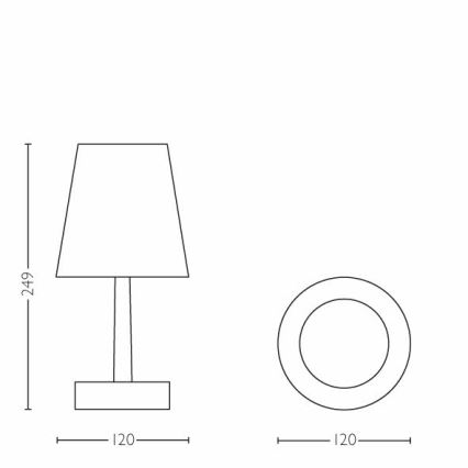 Philips - LED Kindertafellamp 1xLED/0,6W/3xAA