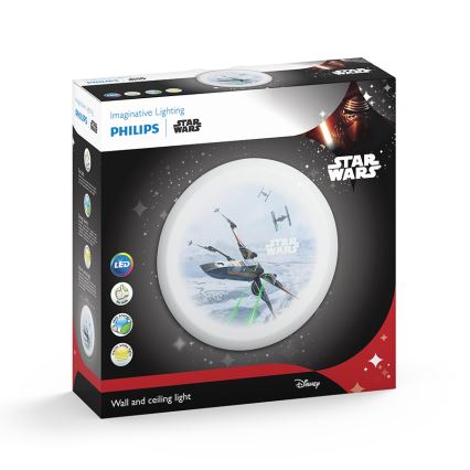 Philips 71884/51/P0 - LED Wandlamp voor kinderen STAR WARS 4xLED/2,5W/230V