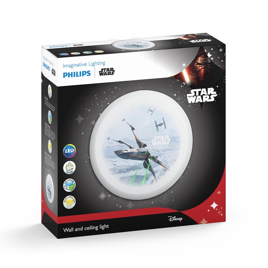 Philips 71884/51/P0 - LED Wandlamp voor kinderen STAR WARS 4xLED/2,5W/230V