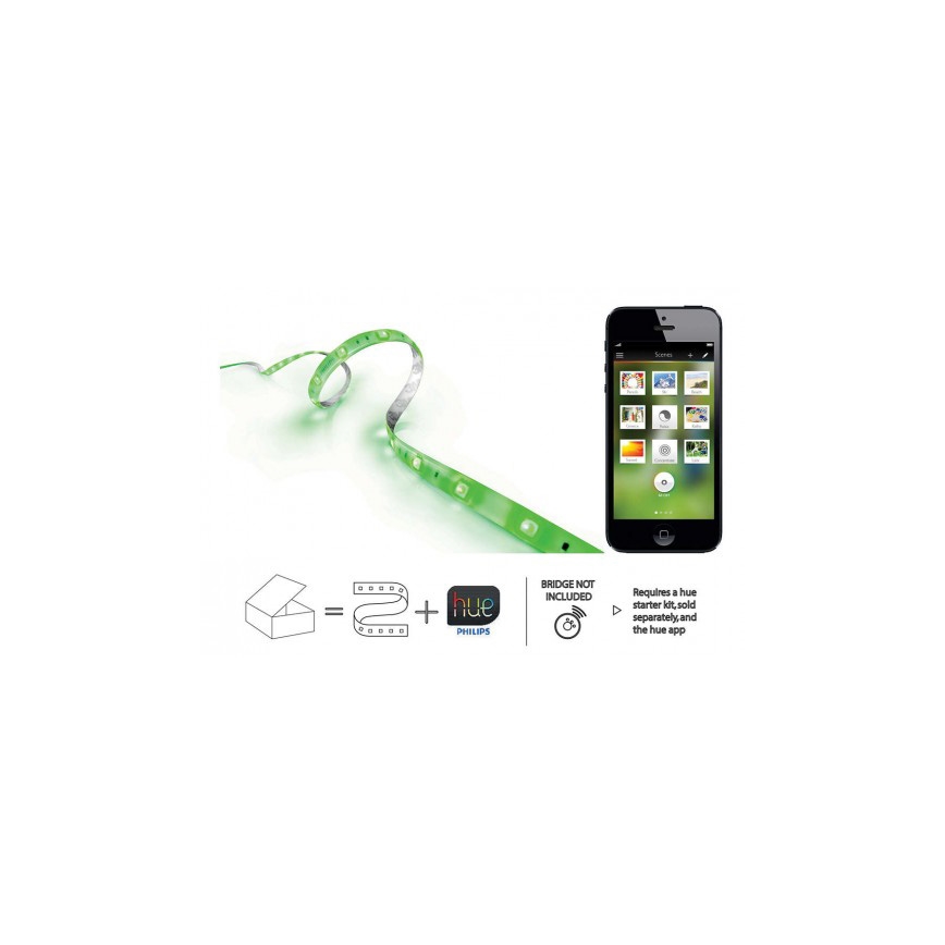 Philips - RGB LED Strip dimbaar Hue LIGHTSTRIP 2m