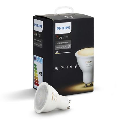 LED Lamp dimbaar RGB Philips Hue WHITE AMBIANCE 1xGU10/5,5W/230V 