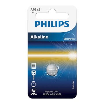 Philips A76/01B - Alkaline knoopcel batterij MINICELLS 1,5V 155mAh