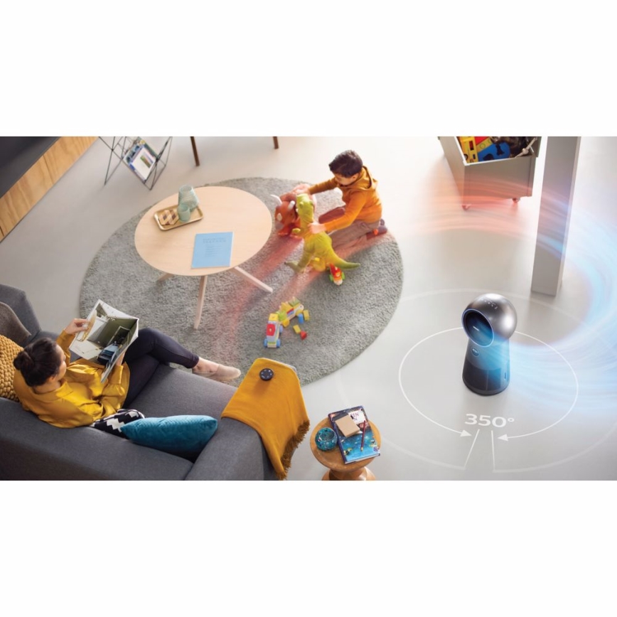 Philips AMF220/15 - Luchtzuiveraar, ventilator en luchtverwarmer 3in1 SERIES 2000 230V + afstandsbediening