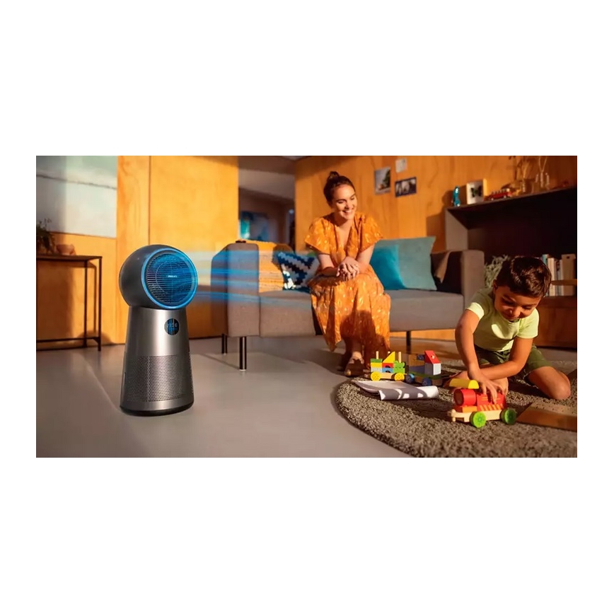 Philips AMF220/15 - Luchtzuiveraar, ventilator en luchtverwarmer 3in1 SERIES 2000 230V + afstandsbediening
