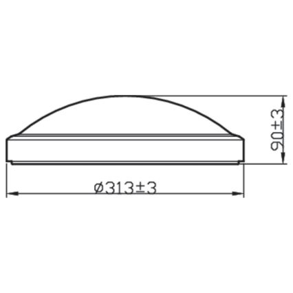 Philips - Badkamer LED Plafond Lamp BALANCE LED/17W/230V IP44