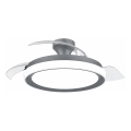 Philips - BLISS dimbare LED-plafondlamp met ventilator, 35W/230V, zwart + afstandsbediening