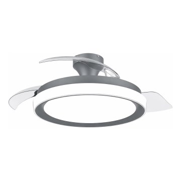 Philips - BLISS dimbare LED-plafondlamp met ventilator, 35W/230V, zwart + afstandsbediening