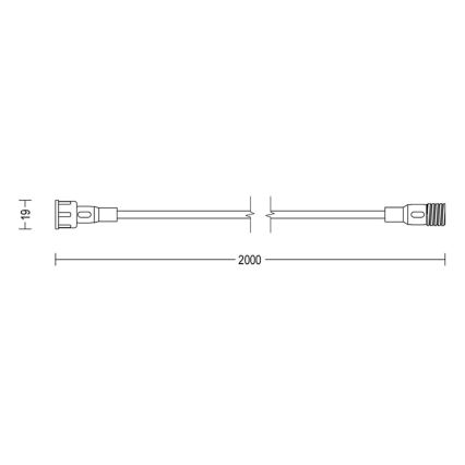 Philips - Buiten verlengkabel 2m IP67