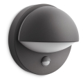 Philips - Buitenwandlamp met sensor JUNE 1xE27/12W/230V IP44