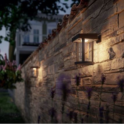 Philips - LED Solar Wandlamp met bewegings- en schemersensor CAMILL LED/1,4W/3,7V 2000 mAh IP44