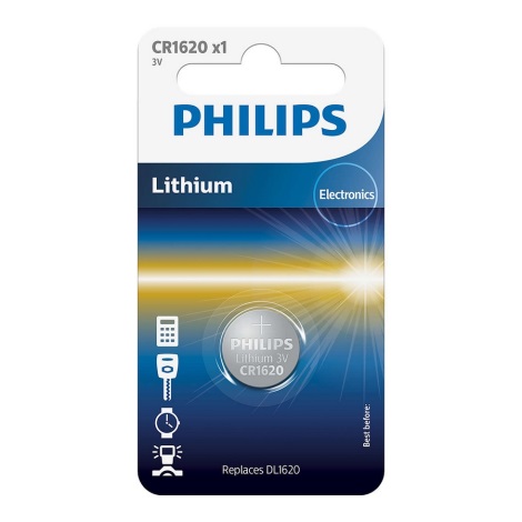Philips CR1620/00B - Lithium knoopcel batterij CR1620 MINICELLS 3V