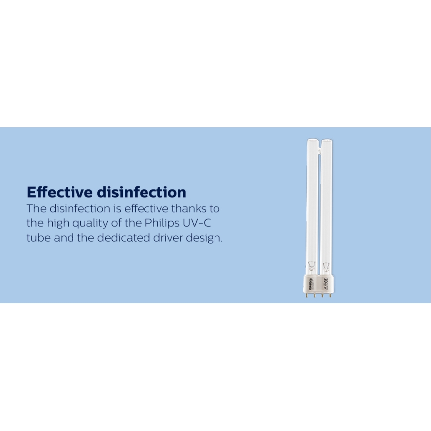 Philips - Desinfecterende en kiemdodende lamp met sensor UV-C/24W/230V