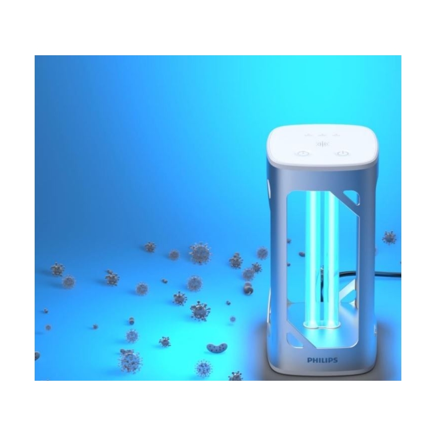 Philips - Desinfecterende en kiemdodende lamp met sensor UV-C/24W/230V