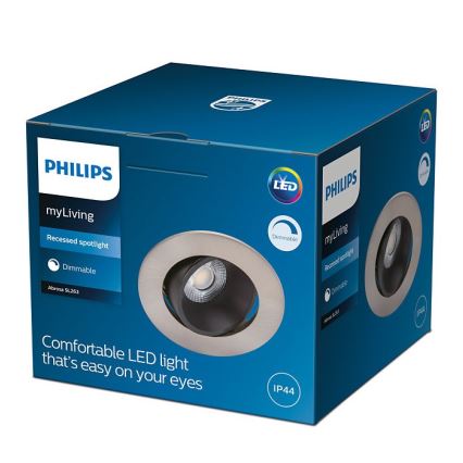 Philips - Dimbare LED Badkamer Lamp ABROSA 1xLED/9W/230V IP44