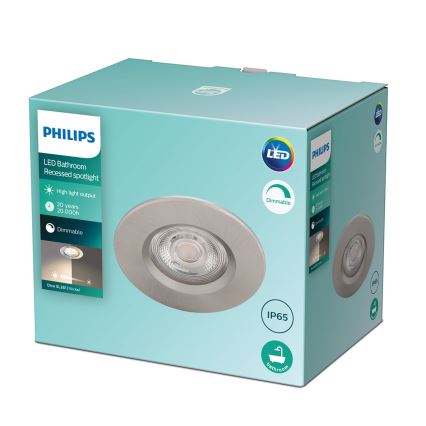 Philips - Dimbare LED Badkamer Lamp LED/5W/230V 2,700K IP65