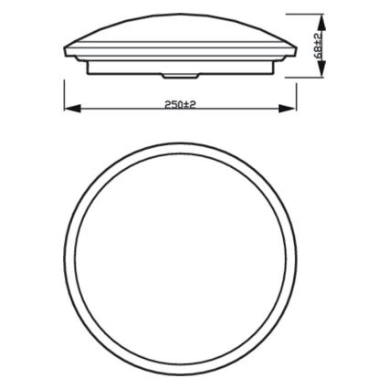 Philips - Dimbare LED Badkamer Plafond Lamp SCENE SWITCH LED/12W/230V IP44