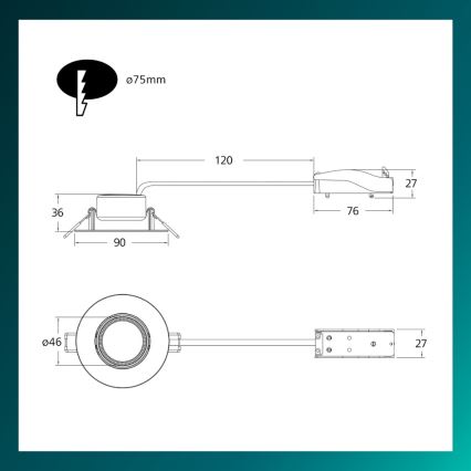 Philips - LED-dimbare inbouwspot CILANTRO LED/5W/230V 4000K wit