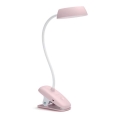Philips - Dimbare LED-lamp met clip DONUTCLIP LED/3W/5V 1200 mAh CRI 90 roze