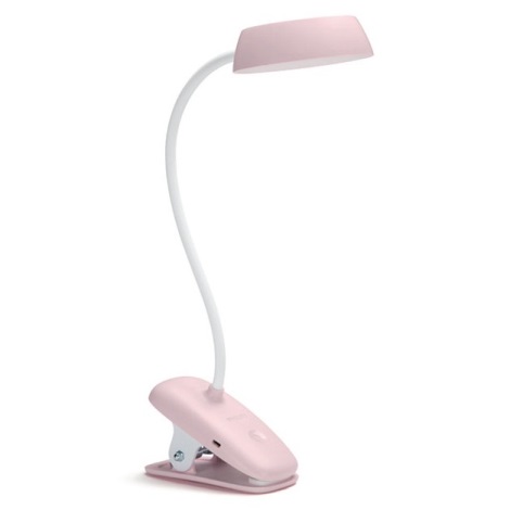 Beg Beeldhouwer Kritiek Philips - Dimbare LED Lamp met Klem DONUTCLIP LED/3W/5V roze | Lampenmanie