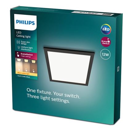 Philips - Dimbare LED Plafond Lamp SCENE SWITCH LED/12W/230V 2700K
