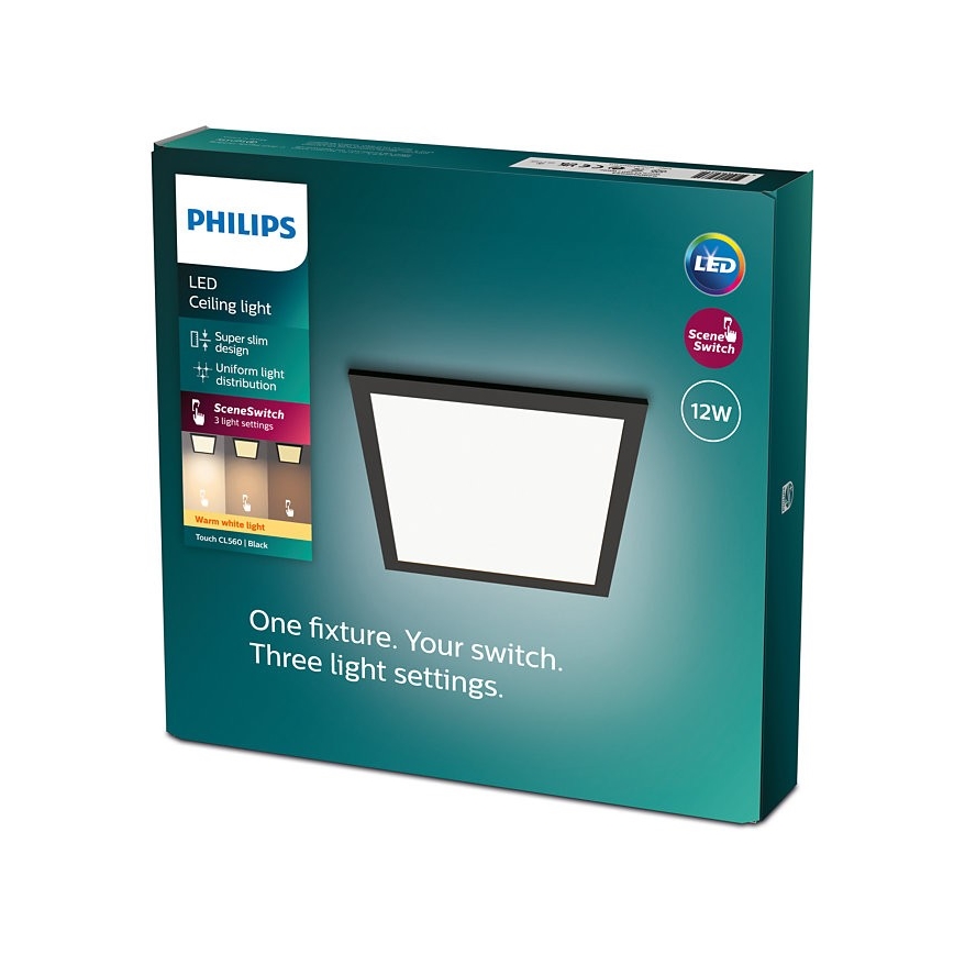 Philips - Dimbare LED Plafond Lamp SCENE SWITCH LED/12W/230V 2700K