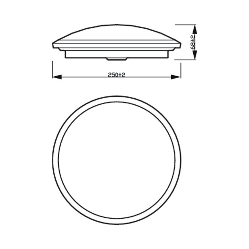 Philips - Dimbare LED Plafond Lamp SCENE SWITCH LED/12W/230V
