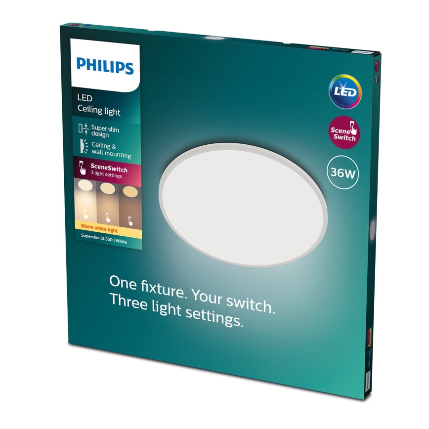 Philips - Dimbare LED Plafond Lamp SCENE SWITCH LED/36W/230V