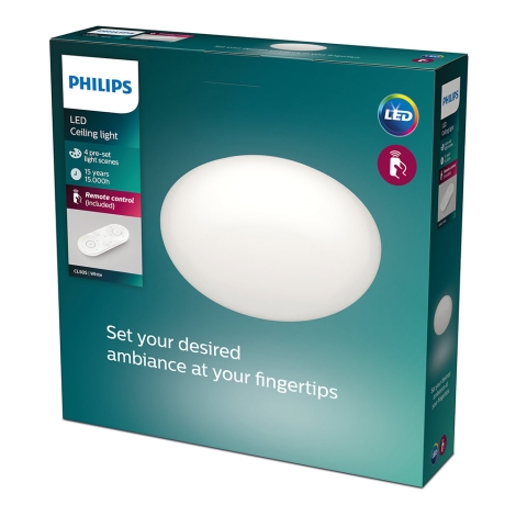 Inloggegevens partitie crisis Philips - Dimbare LED Plafond Lamp TOBA 1xLED/23W/230V + AB | Lampenmanie