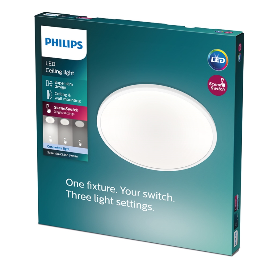Philips - Dimbare LED-plafondlamp LED/18W/230V 4000K