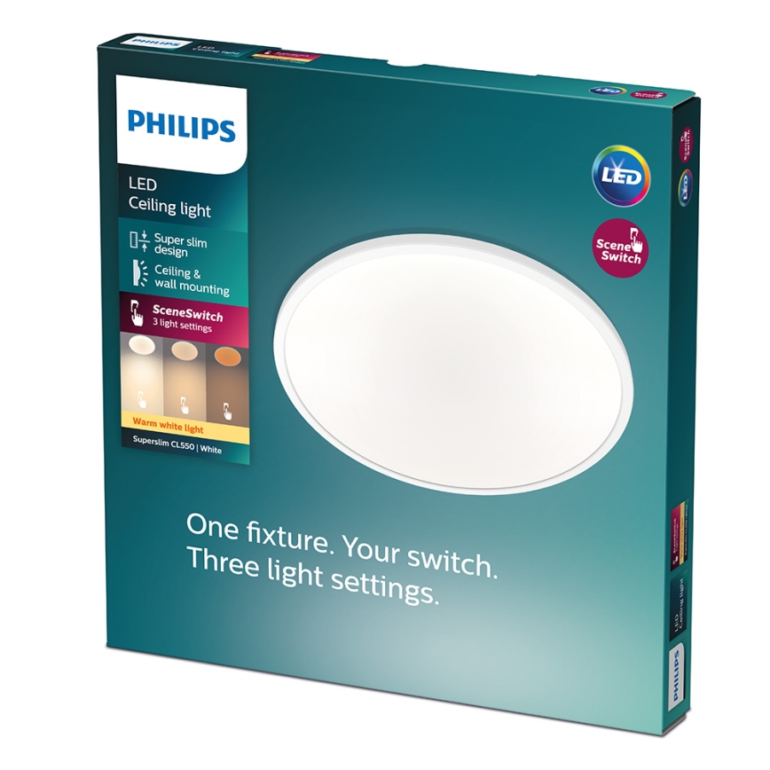 Philips - Dimbare LED-plafondlamp LED/15W/230V 2700K