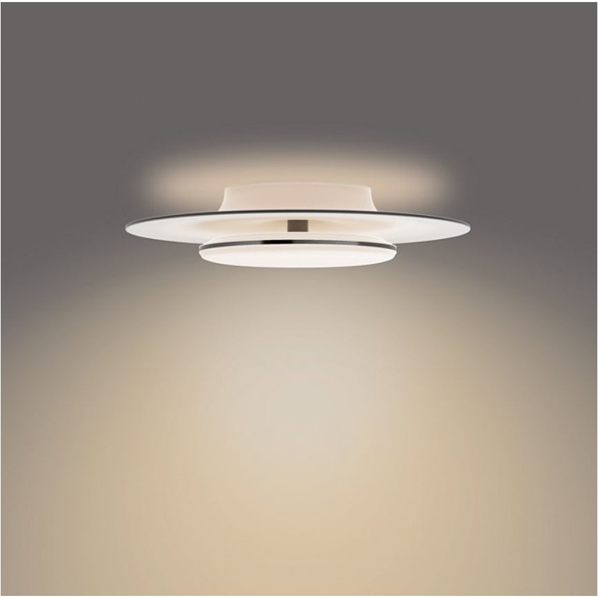 Philips- Dimbare LED Plafondlamp SCENE SWITCH LED/30W/230V 2700K zwart