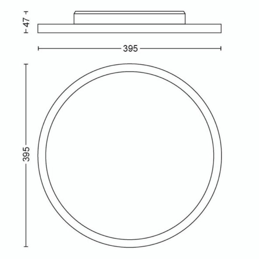 Philips - Dimbare LED plafondlamp Hue LED/19W/230V 2200-6500K + afstandsbediening