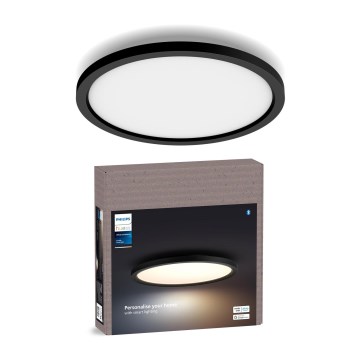 Philips - dimbare LED-plafondlamp Hue AURELLE LED/21W/230V 2200-6500K Ø 39,5 cm zwart