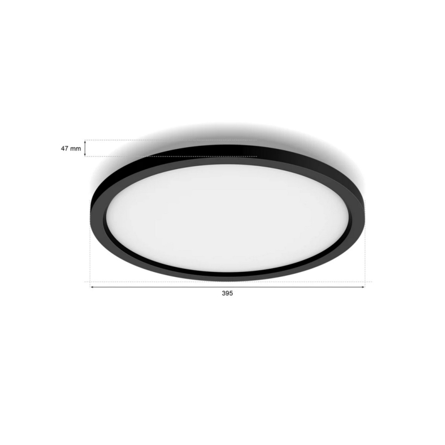 Philips - dimbare LED-plafondlamp Hue AURELLE LED/21W/230V 2200-6500K Ø 39,5 cm zwart