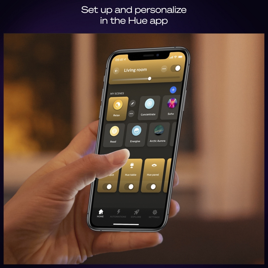 Philips - dimbare LED-plafondlamp Hue AURELLE LED/39W/230V 2200-6500K 120x30 cm wit