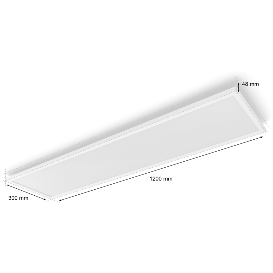 Philips - dimbare LED-plafondlamp Hue AURELLE LED/39W/230V 2200-6500K 120x30 cm wit