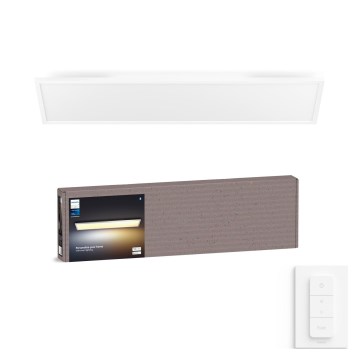 Philips - Dimbare LED-plafondlamp Hue AURELLE LED/39W/230V 2200-6500K 120x30 cm wit + dimmerschakelaar