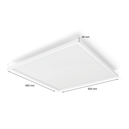 Philips - Dimbare LED-plafondlamp Hue AURELLE LED/39W/230V 2200-6500K 60x60 cm wit