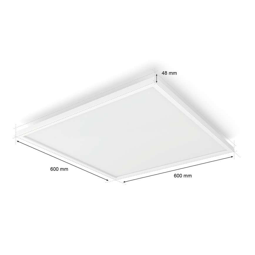 Philips - Dimbare LED-plafondlamp Hue AURELLE LED/39W/230V 2200-6500K 60x60 cm wit