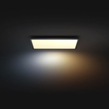 Philips - dimbare LED-plafondlamp Hue AURELLE LED/39W/230V 2200-6500K 60x60 cm zwart