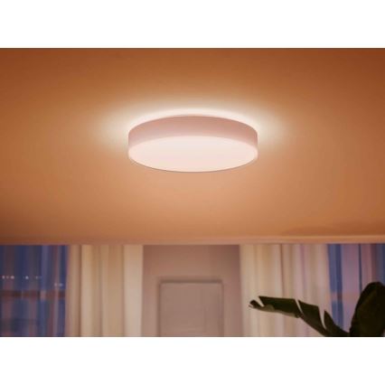 Philips - Dimbare LED plafondlamp Hue LED/33,5W/230V 2200-6500K diameter 425 mm wit + afstandsbediening